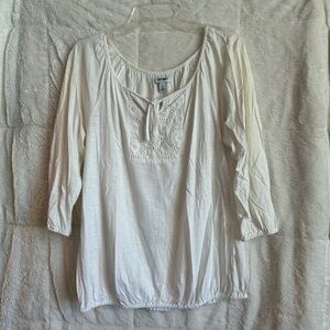 White Airy Blouse